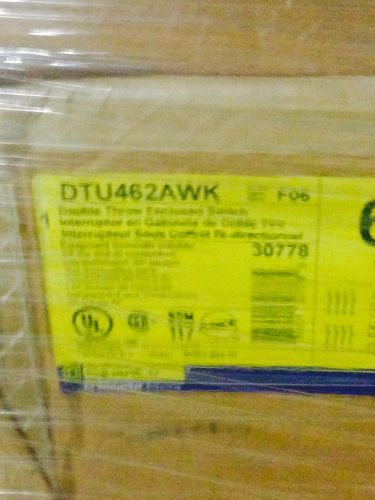 Square d dtu462awk double throw disconnect saftey switch 60amp new in box for sale