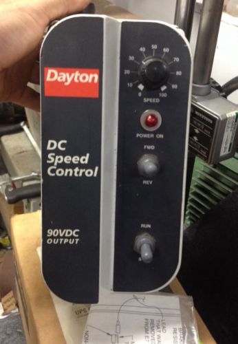 DAYTON 1F794 DC Motor Speed Control, 0 - 90 VDC, NEMA 4/12 1/8-1HP  115VAC In