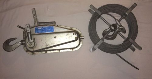 Habegger maschinenfabrik ag t-15 wire rope 1500kg manual hoist for sale