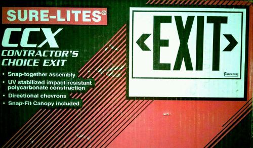 Cooper lighting  exit sign120 or 277 volts contractors choice, new for sale