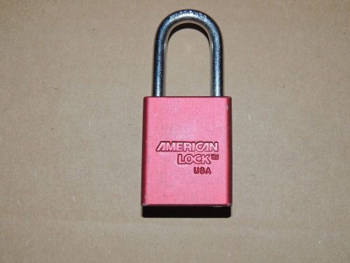 American Lock Company Series 1105 Lock - Red with No Key