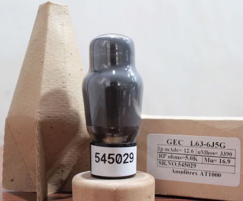 6J5G L63 CV1067 GEC Osram  made in Gt.Britian Amplitrex AT1000 test #545029