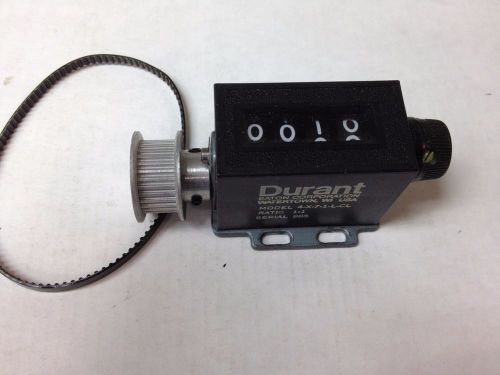 Durant / eaton model: 4-x-7-1-l-c reset-able counter with pulley and belt for sale