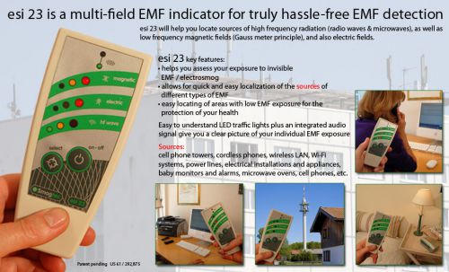 Esi-23 high quality  emf meter by esmogtec made in germany! for sale