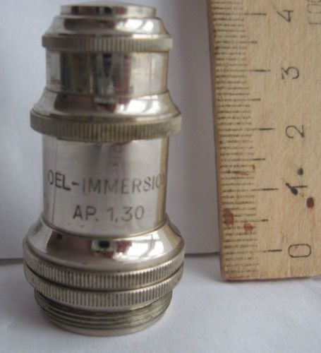 Vintage Antique Microscope Lens Objective Oel-Immersion AP. 1.30 /Steampunk?