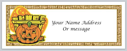 30 Personalized Return Address Labels Halloween Buy 3 get 1 free (c73)