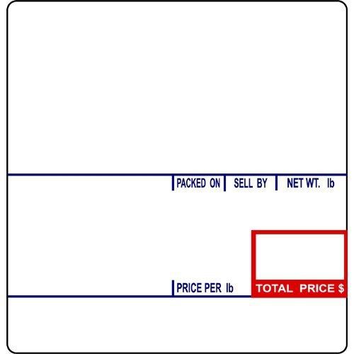 CAS LST-8020 Printing Scale Label, 58 x 60 mm, UPC/Ingredients 12 rolls of 500
