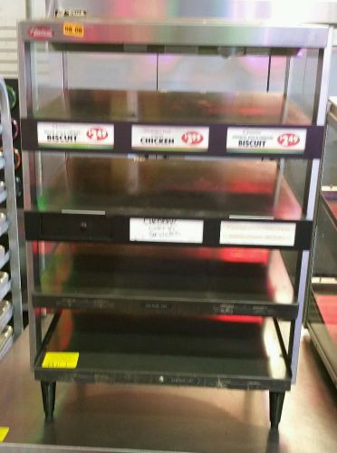 Hatco glo-ray food/pizza holding warmer, pass thru 4 slant shelf grpws-2418q for sale