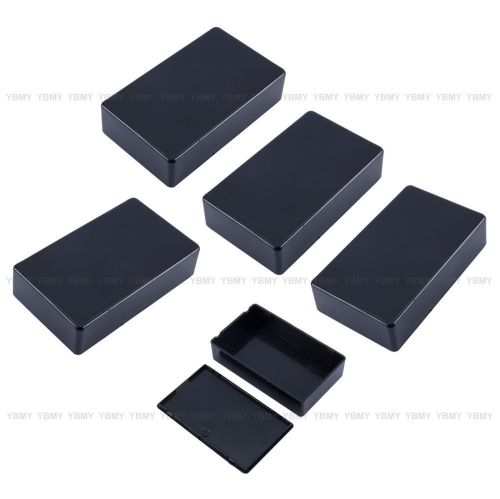 Hot 5 Pcs Black Plastic Electronic Project Box Enclosere Instrument Case