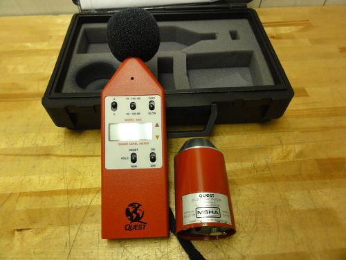 Quest Sound Level Meter Model 2400 30-140db and Calibrator Model CA-12 110db