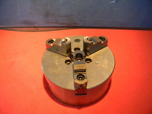 Bison 8” semi steel 3 jaw a1-5 taper lathe chuck  7-801-0815 for sale