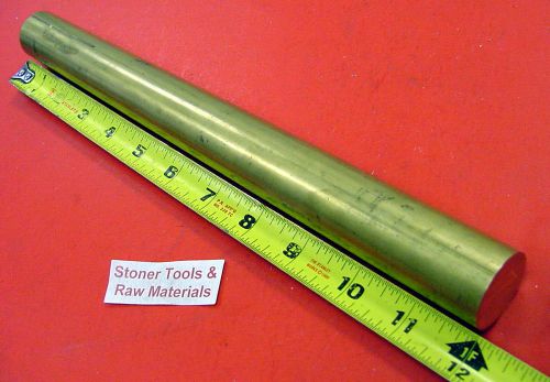 1-1/4&#034; brass c360 solid round rod 12&#034; long 1.250&#034; od x 12.0&#034; h02 lathe bar stock for sale