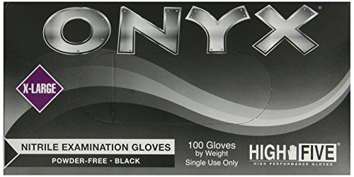 High five onyx nitrile exam gloves, x-large, 100 gloves for sale