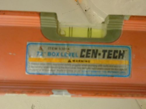 (2) Cen-Tech #93014 72&#034; Box Level (Orange) AS-IS