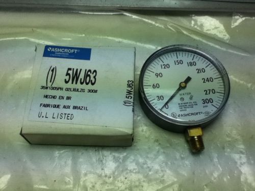 NEW ASHCROFT 5WJ63 PRESSURE GAUGE