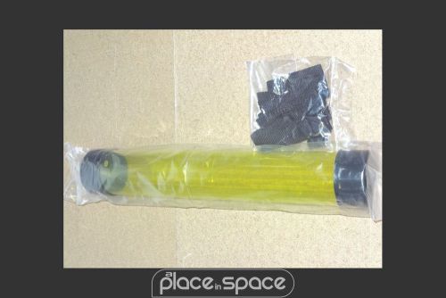 SMALL PLASTIC POSTER TUBE WITH ADJUSTABLE STRAP - YELLOW