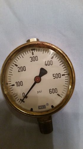 Wika german brass gauge 0-600 psi steampunk for sale