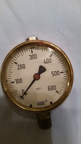 WIKA German Brass Gauge 0-600 PSI STEAMPUNK