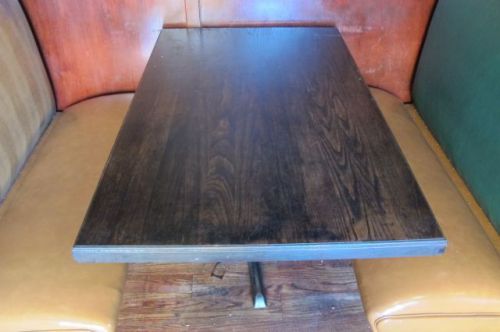 48&#034; X 30&#034; WOODEN TABLES 10 PLUS AVAILABLE WITH BOOTH (BOOTH OPTIONAL)