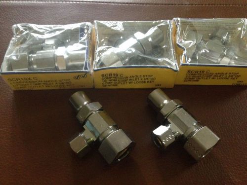 Brass Craft Compression Angle Stop SCR19c Loose Key lot of 5