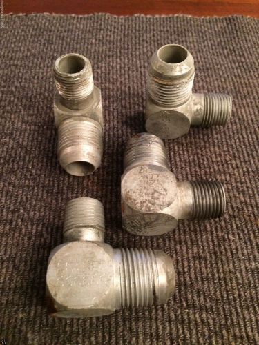 Hydraulic fitting elbow 3/4&#034; male jic-1/2&#034; male pipe for sale