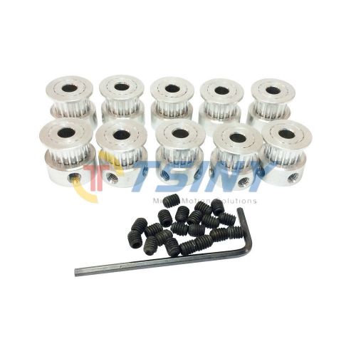 10pcs t2.5 timing pulley 16 teeth bore 5mm aluminum alloy for 3d printer parts for sale