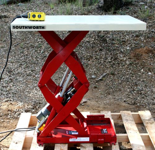 Southworth 2&#039;x3&#039; 900 pound capacity hydraulic scissor lift table for sale