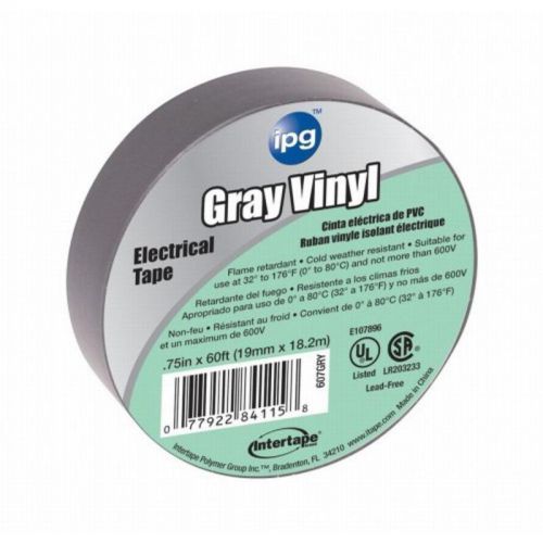 Tape Vinyl Elec Grey 3/4X60 Halex Electrical Tape 4115 077922841158