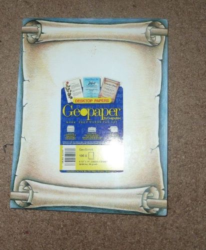 Geographics Geopaper Geo Scroll 10 sheets New! 24/60 lbs desktop papers