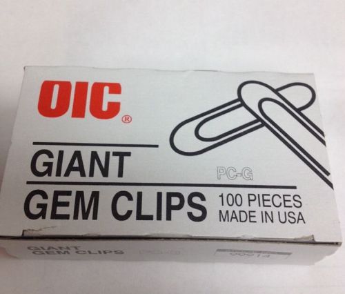 100 Pcs Giant Paper Clips In Box