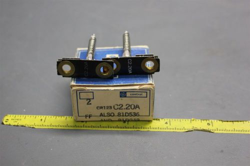 2 new ge overlaod relay heaters thermal unit cr123 c2.20a  (s24-1-54) for sale