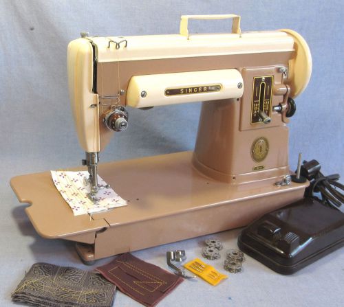 Singer 301a Duo-Tone Sewing Machine HEAVY DUTY Upholstery Leather REFURBISHED
