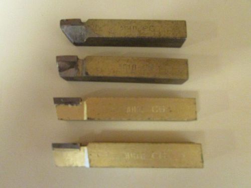 2-New 2-Used Carbide Tipped Turning Tool Bit, Lathe, Right Hand AR10-C6