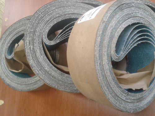 1 lot Uneeda UEI Sandeing belt sander 4x132 inches # 24 grit cloth back 15 pcs