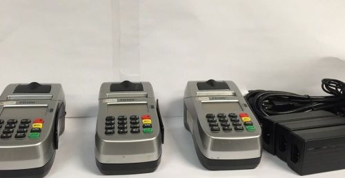 First Data FD100Ti  Credit Card Terminals With Power Cords LOT OF 3
