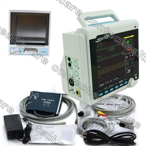 Printer contec ecg,nibp,spo2 pulse rate icu patient vital signs monitor,cms6000a for sale