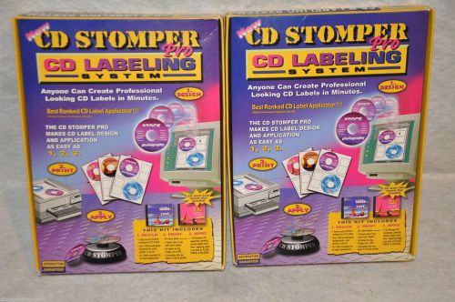 CD Stomper Pro CD Labeling System Lot Of 2 New Opened Boxes For PC Or MAC