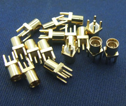 100PCS Gilded MMCX socket jack Female RF Coaxial Connector Straight connector