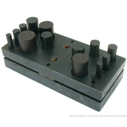 14Pc Metal Disc Circle Cutter Punch Set  Jeweler Tool