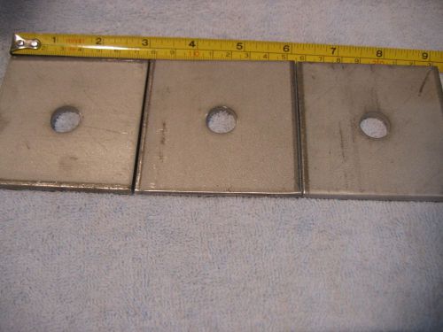Lot of 13 - 3&#034; Hilti Plate Anchor 1/2&#034; Hole Stainless Steel