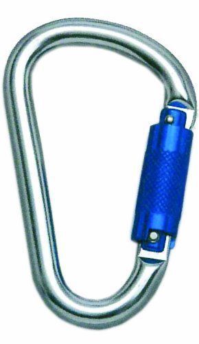 Fall safe fs1016 standard aluminum twist lock carabiner  11/16-inch opening for sale