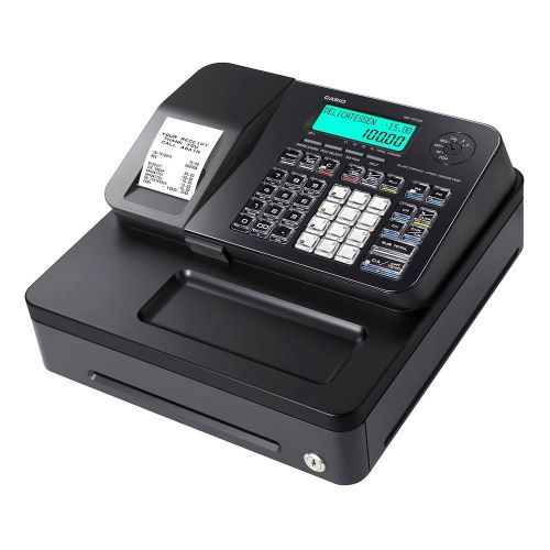 Casio entry level pcr-t285-bk cash register black - 2000 plus - 8 clerks - 24 de for sale