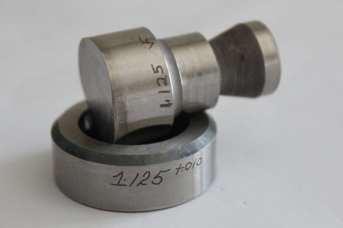PUNCH &amp; DIE DI ACRO DIACRO ROPER WHITNEY 1.125 &#034; ROUND PUNCH PRESS 1-1/8