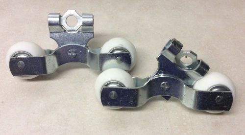 Set of 2 new double ball roller swivel casters  2&#034; (c-12) for sale