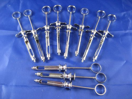 Dental Anesthesia Syringes, Various Brands (Miltex, Schein, Dexter) 11 Total