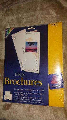 New Sealed Ink Jet Brochures 27824 Avery 15 Brochures 8 1/2&#034; X 11&#034; Matte Coated