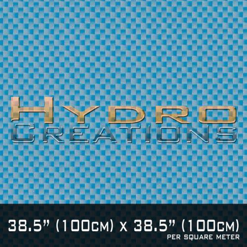 Hydrographic film hydro dipping water transfer film carbon fiber - light blue for sale