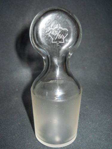 Kontes 45/50 joint hollow glass pennyhead stopper, closed bottom for sale