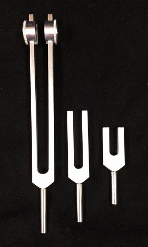 Tuning Fork Set of 3 Medical Surgical Diagnostic C64 ,C1024, C4096