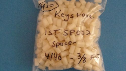 Keystone  - qty 400 - new old stock discolored 1/4 round spacer 4/40 3/8 l for sale